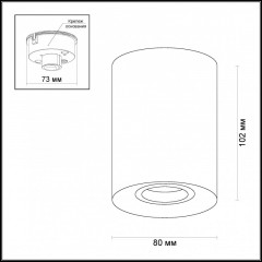 Накладной светильник Odeon Light 3569/1C