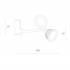 Бра ARTE Lamp A4107AP-1BK