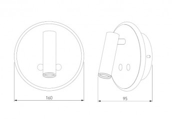 Бра Elektrostandard Tera LED серебро (MRL LED 1014)