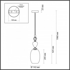 Подвесной светильник Odeon Light 4855/1B