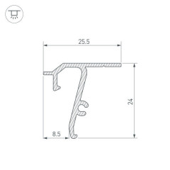 Профиль Arlight 040704