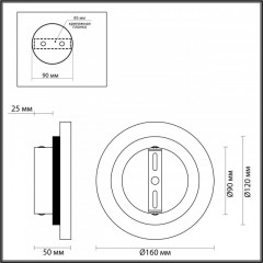 Бра Odeon Light 6625/5WL