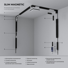 Заглушка Elektrostandard Slim Magnetic Заглушки для накладного шинопровода белые (2 ш
