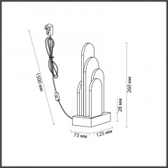Настольная лампа Odeon Light 5437/12TL