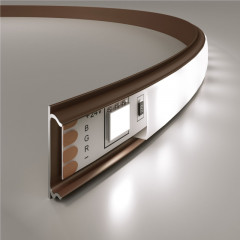 Профиль Elektrostandard LL-2-ALP012 Гибкий алюминиевый профиль латунь/белы