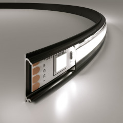 Профиль Elektrostandard LL-2-ALP012 Гибкий алюминиевый профиль черный/черн