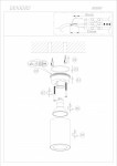 Влагозащищенный светильник Denkirs DK3007-BK