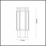 Садовый светильник Odeon Light 4048/1B