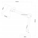 Настольная лампа ARTE Lamp A1330LT-1WH