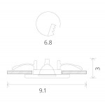 Влагозащищенный светильник ARTE Lamp A2024PL-1CC