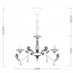 Подвесная люстра ARTE Lamp A5349LM-5WH
