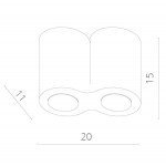 Накладной светильник ARTE Lamp A5633PL-2BK