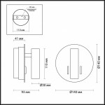 Бра Odeon Light 3912/9WL