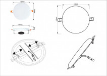Встраиваемый светильник ARTE Lamp A7982PL-1WH