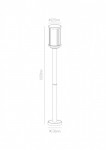 Садовый светильник ARTE Lamp A1036PA-1BK