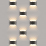 Светильник настенный Elektrostandard 1551 TECHNO LED TWINKY TRIO черный