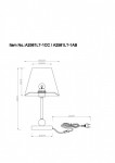 Настольная лампа ARTE Lamp A2581LT-1AB