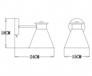 Бра ARTE Lamp A1031AP-1WH