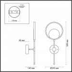 Бра Odeon Light 4322/15WL