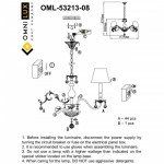 Подвесная люстра Omnilux OML-53213-08