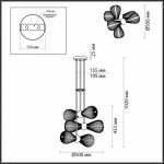 Люстра на штанге Odeon Light 5418/6