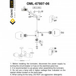 Люстра на штанге Omnilux OML-67807-06