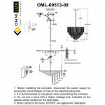 Подвесная люстра Omnilux OML-69513-08