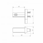 Коннектор Elektrostandard Соединитель (чёрный) 85011/00