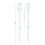 Грунтовый светильник Gauss GD155
