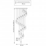 Каскадная люстра Lightstar 805289