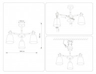 Люстра на штанге Ambrella Light TR82204