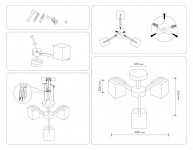 Люстра на штанге Ambrella Light TR83115