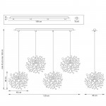 Подвесная люстра Lightstar L4PL721134