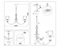 Подвесная люстра Ambrella Light LH75025