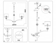 Подвесная люстра Ambrella Light LH71133