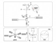 Люстра на штанге Ambrella Light LH55161