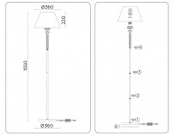 Торшер Ambrella Light LH71008