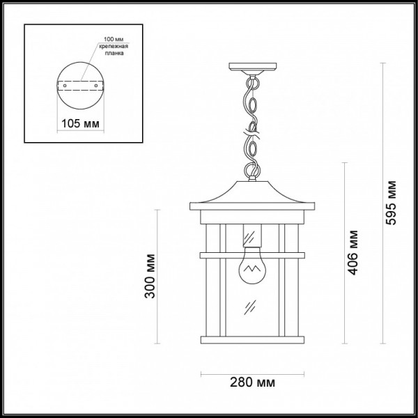 Уличный светильник Odeon Light 4044/1