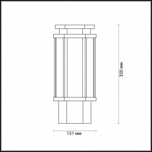Садовый светильник Odeon Light 4048/1B