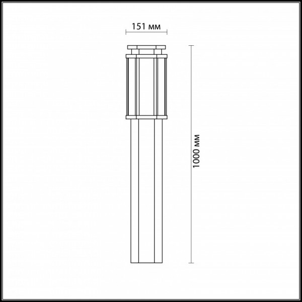Садовый светильник Odeon Light 4048/1F