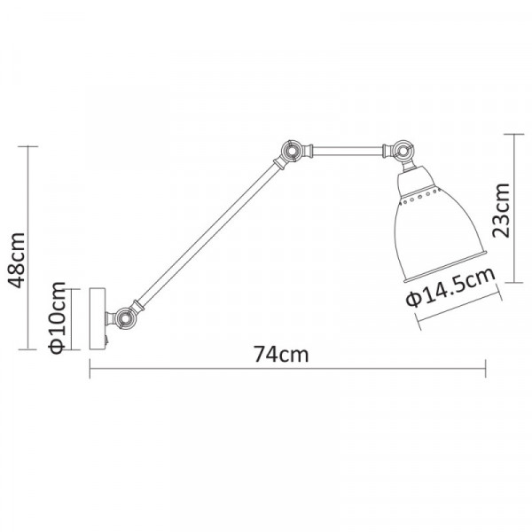 Бра ARTE Lamp A2055AP-1AB