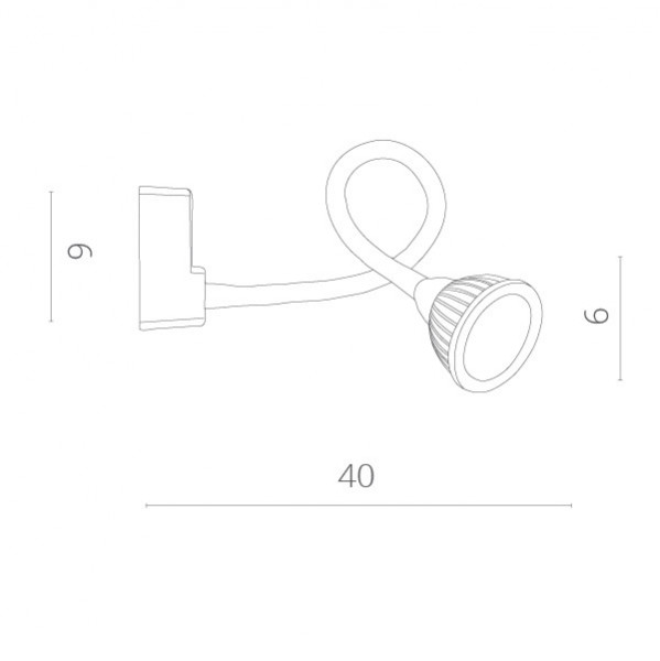 Бра ARTE Lamp A4107AP-1BK