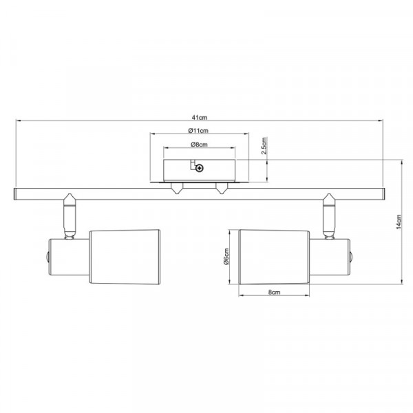 Спот ARTE Lamp A4510PL-2SS
