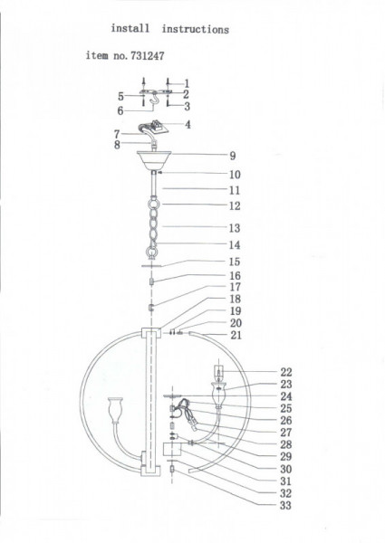 Подвесная люстра Lightstar 731247