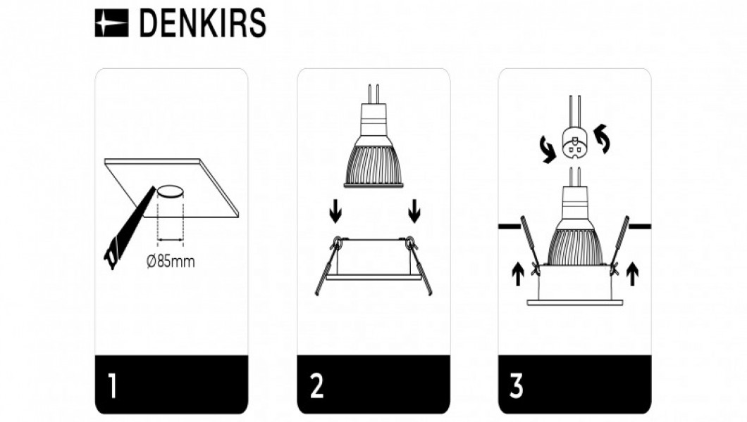 Точечный встраиваемый светильник Denkirs DK3026-WH