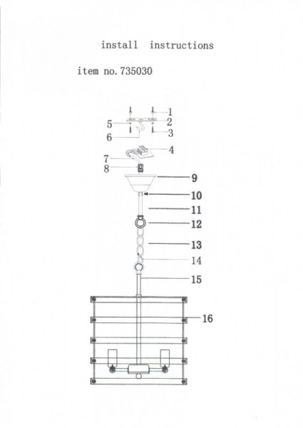 Подвесная люстра Lightstar 735030