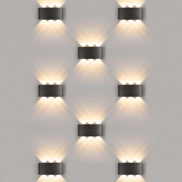 Светильник настенный Elektrostandard 1551 TECHNO LED TWINKY TRIO черный