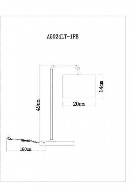 Настольная лампа ARTE Lamp A5024LT-1PB