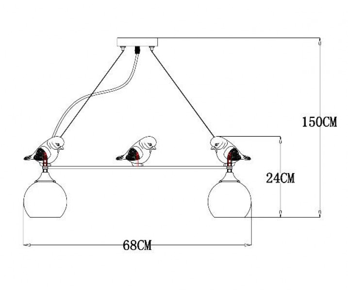 Подвесная люстра ARTE Lamp A2150SP-5WG
