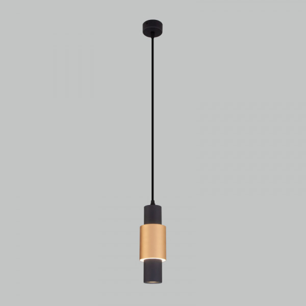 Подвесной светильник Eurosvet 50204/1 LED черный/матовое золото